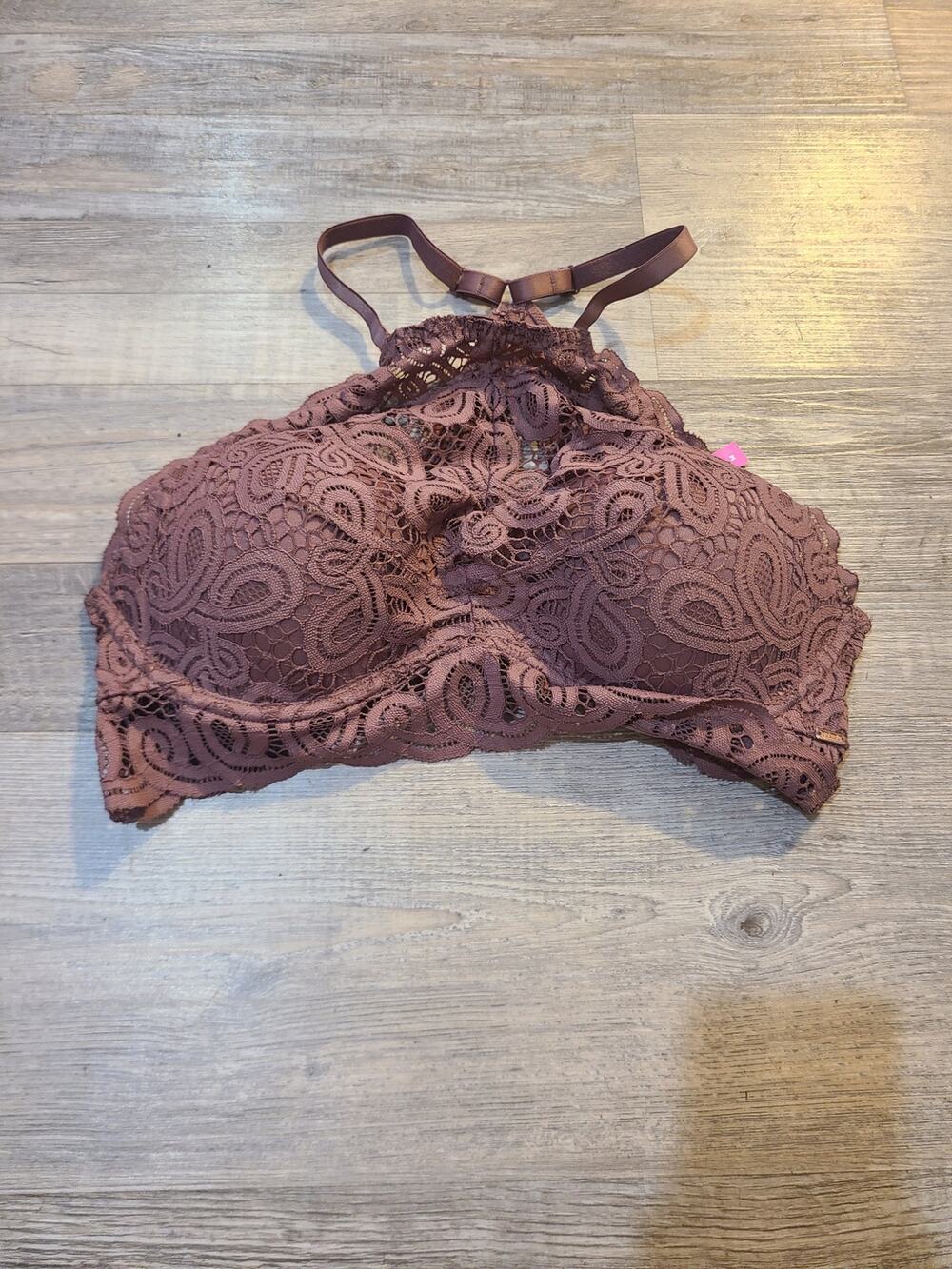 PINK by victoria secret medium women's lace padded push up bra nwt